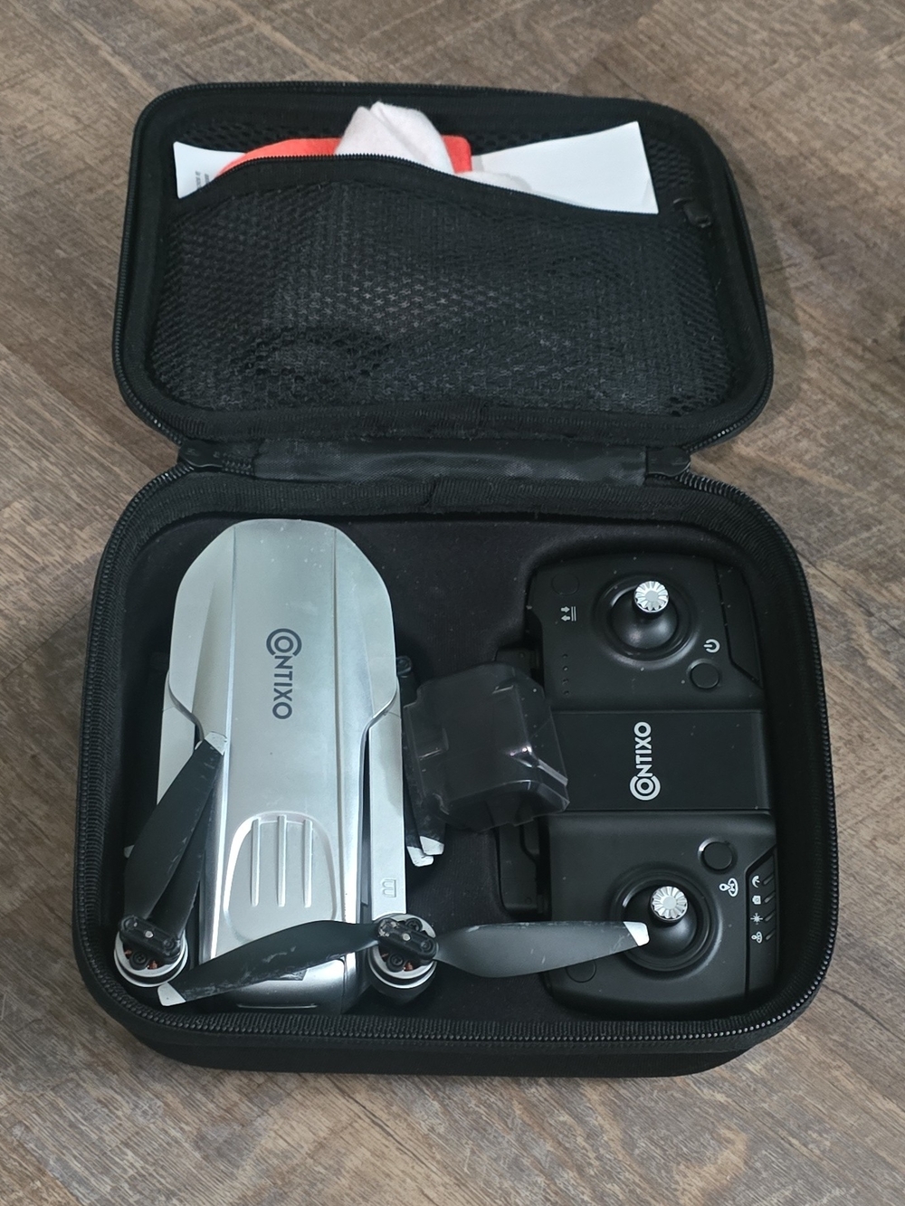 F28 Drone with Controller, Case And Screws Contixo Brand Used/ For Parts